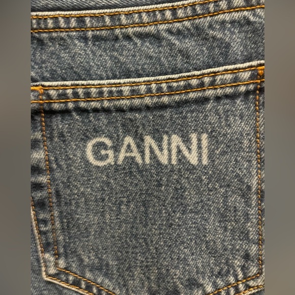 Ganni Blue Flare jeans dark indigo size 26 - Picture 3 of 10